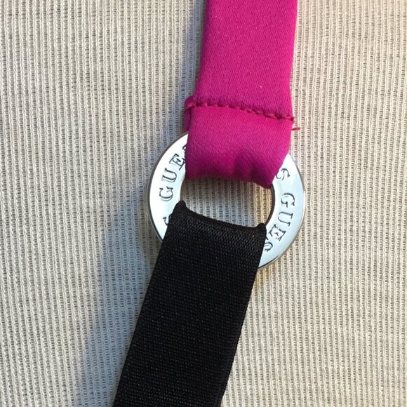 GUESS Printed Corset Bustier Crop Top Zip Back Logo Adjustable Straps Lined XS - Picture 9 of 10